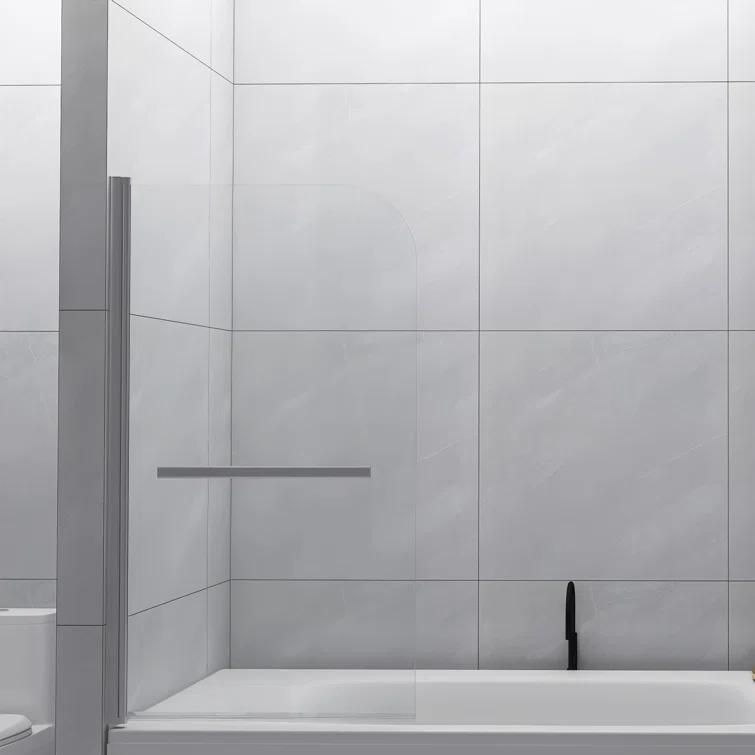 31 "Wx 55"H 180°Swivel Tub Screen Panel Shower Door