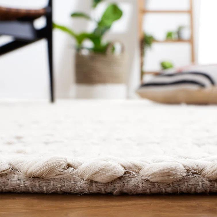 Natural Fiber NF212 Hand Woven Indoor Area Rug - Bleach - 6'x6' - Safavieh