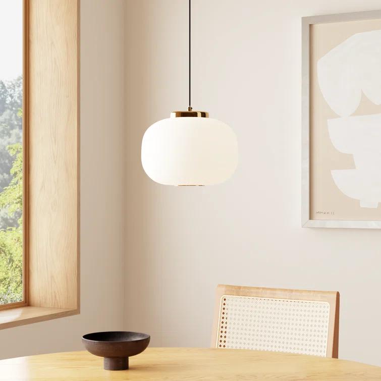 Kace Single Light Glass Dimmable Pendant