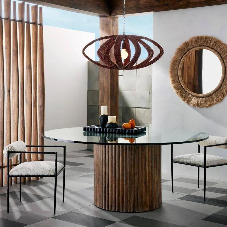 Arteriors Kai Round Mirror - Brown