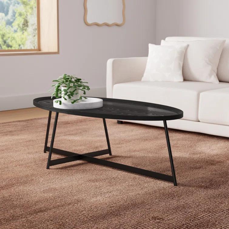 Gweneth Oval Coffee Table - Black Ash