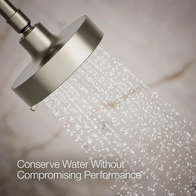 Kohler Purist 2.5 Gpm Multifunction Wall Mount Showerhead, Three Spray Settings, 5.5" High Pressure Spray Head