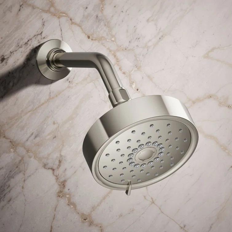 Kohler Purist 2.5 Gpm Multifunction Wall Mount Showerhead, Three Spray Settings, 5.5" High Pressure Spray Head
