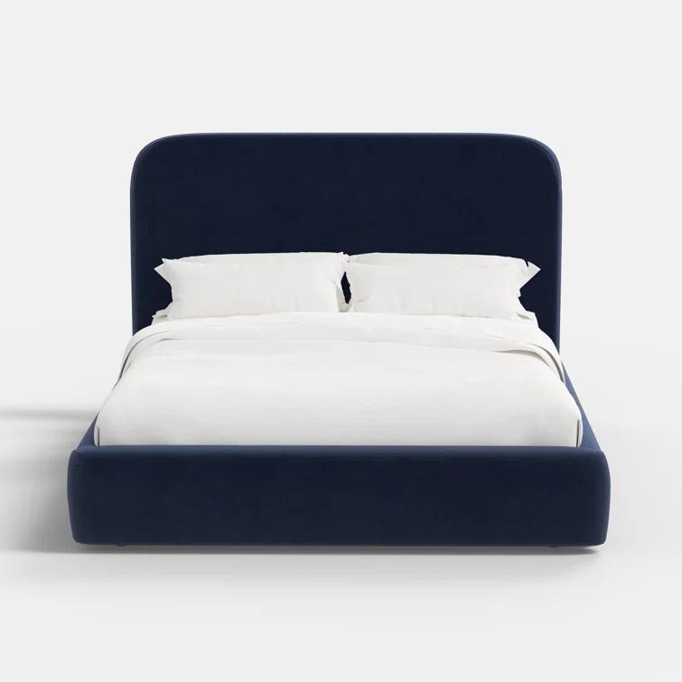 Zien Bed - Blue Velvet / King