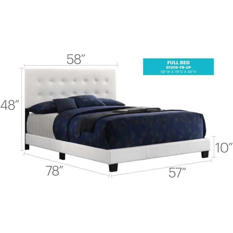 Eaton Vegan Leather Platform Bed