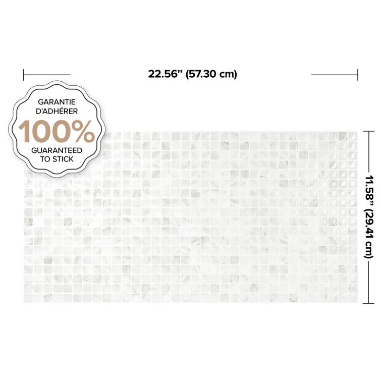 Peel and Stick Gel Backsplash Tile Blok 12" x 22"