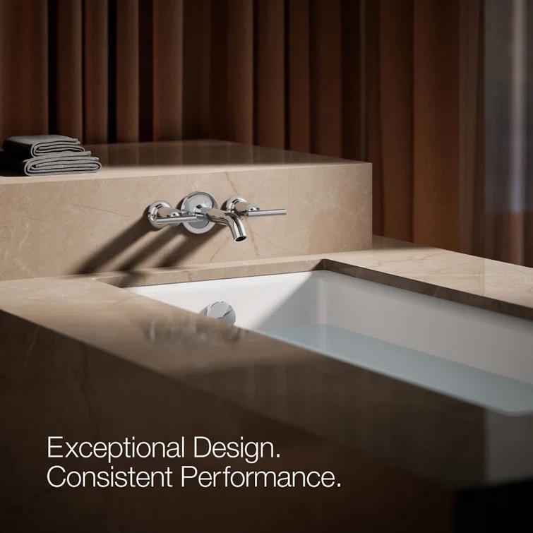 Purist® Deck- or Wall-Mount High-Flow Bath Trim with Lever Handles