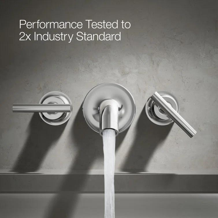 Purist® Deck- or Wall-Mount High-Flow Bath Trim with Lever Handles