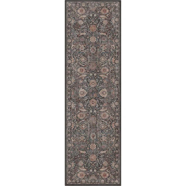 Asha Oriental Floral Flat-Weave Rug