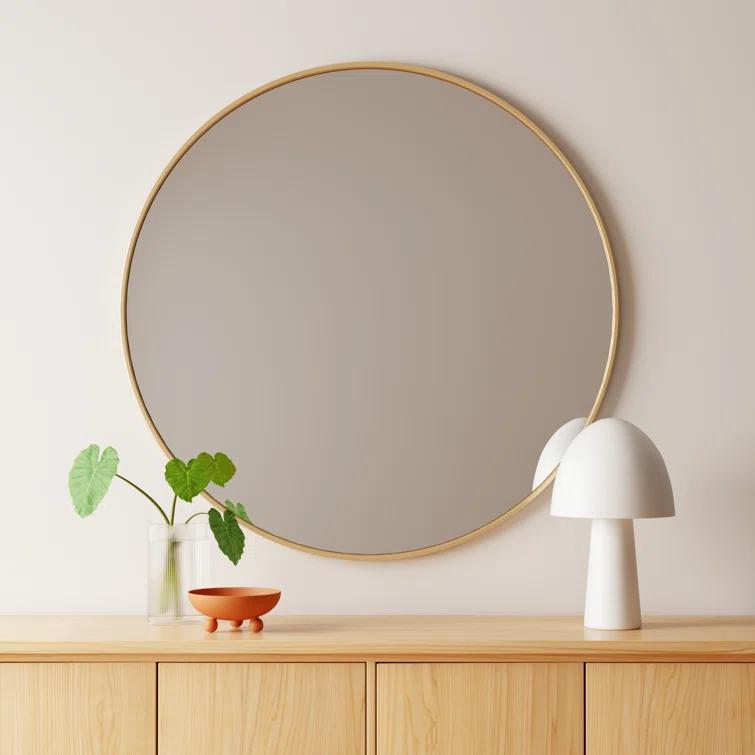 Sabine Metal Round Wall Mirror