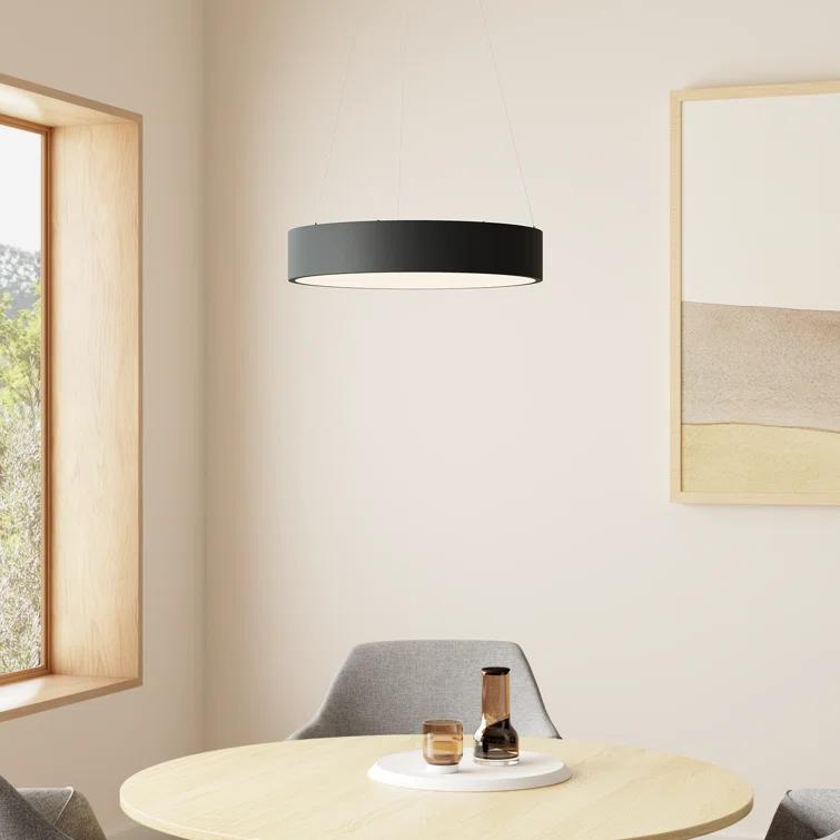 Fynn Single Light Steel Dimmable LED Pendant