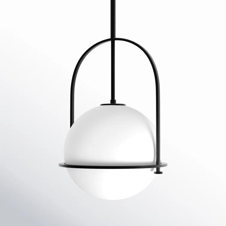 Arie Single Light Glass Dimmable Pendant