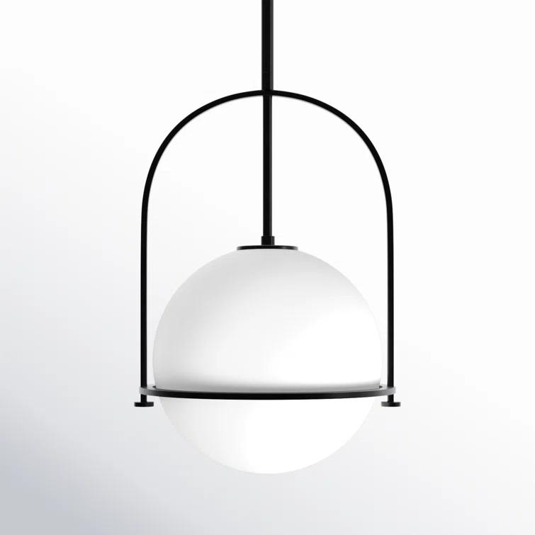 Arie Single Light Glass Dimmable Pendant
