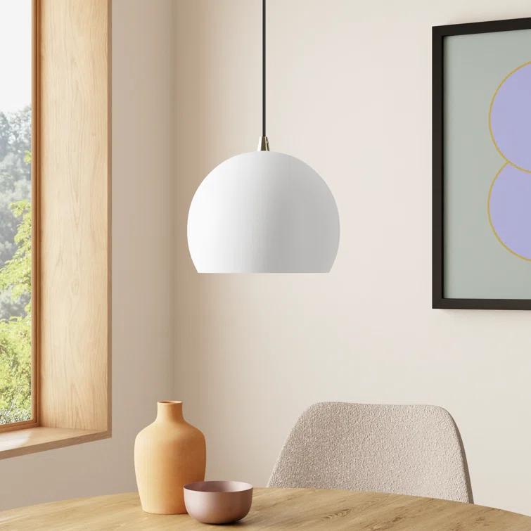Schultz Single Light Metal Dimmable Pendant