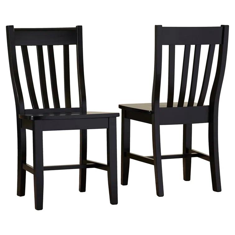 August Grove® Toby 18.5'' H Solid Wood Side Chair (Set of 2)
