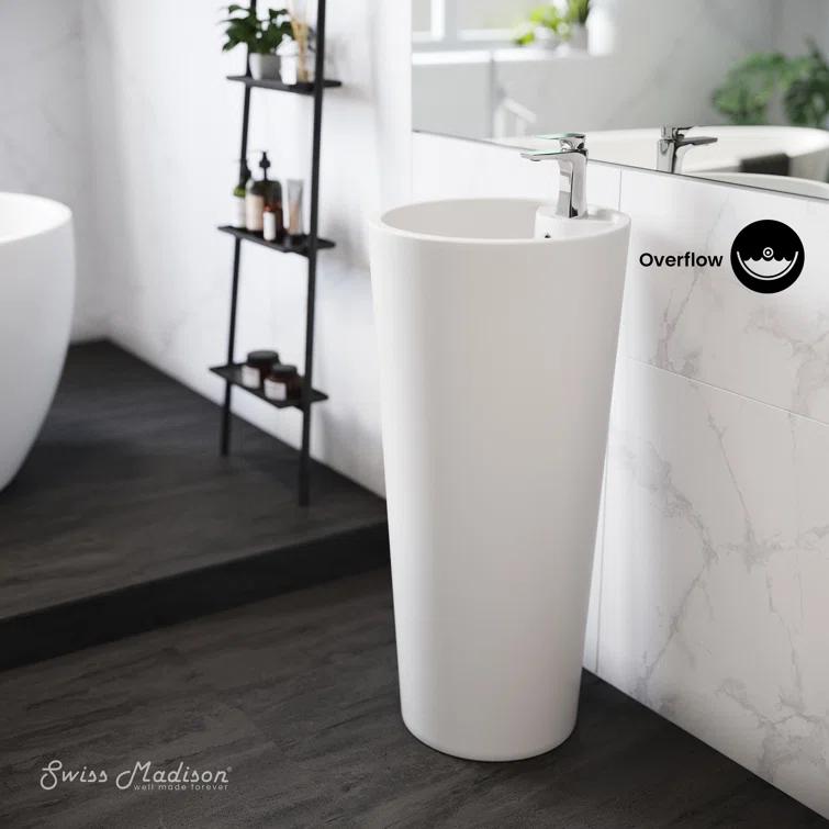 Monaco Circular Basin Pedestal Sink