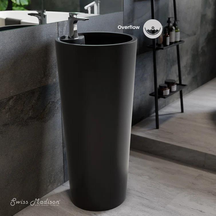 Monaco Circular Basin Pedestal Sink