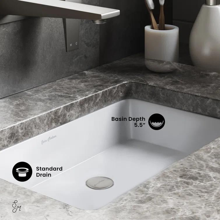 Voltaire 21" Rectangular Under-Mount Bathroom Sink