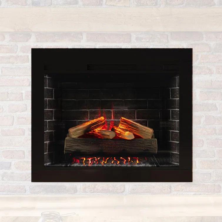 Uptown 33" Infrared Electric Fireplace Insert Heater with Trim Kit, Compatible with Alexa & Google, Remote Control