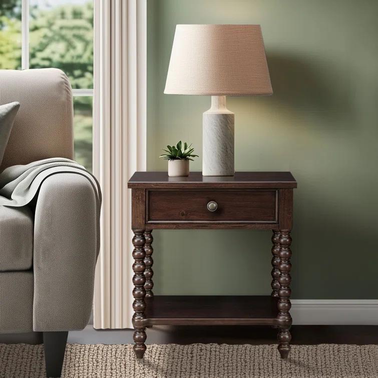 Beckett One Drawer Solid Wood Nightstand