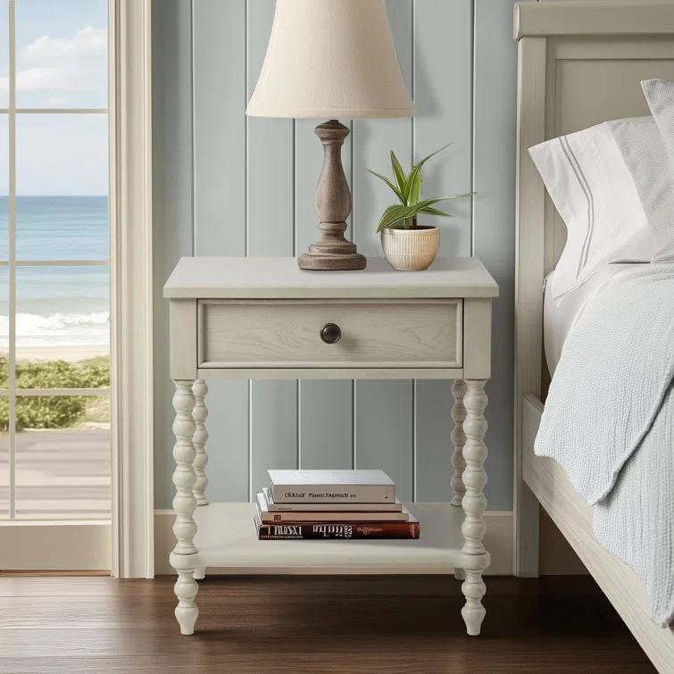 Beckett One Drawer Solid Wood Nightstand