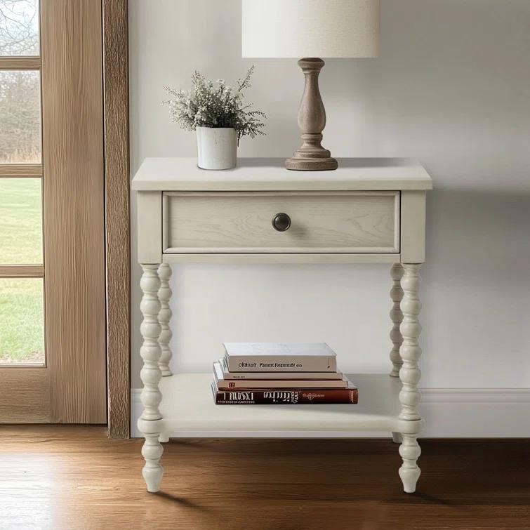 Beckett One Drawer Solid Wood Nightstand