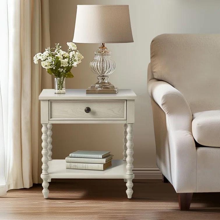 Beckett One Drawer Solid Wood Nightstand