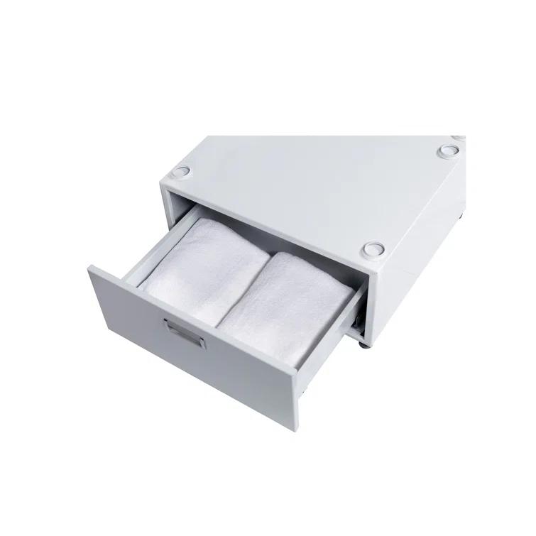 Equator Advanced Appliances Equator All-in-one Washer Dryer Ventless FULLY BUILTIN 0-CLEARANCE 1.62cf/15lbs 110V 1400RPM + Pedestal EZ 4700 C + PDL 4455 White