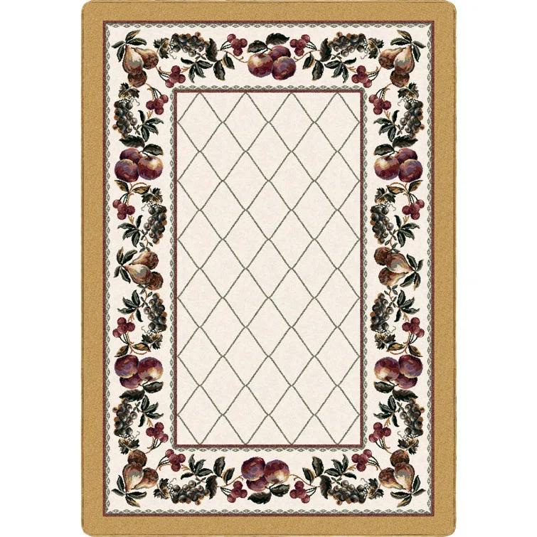 Fruit Medley Opal Topaz Lattice Area Rug