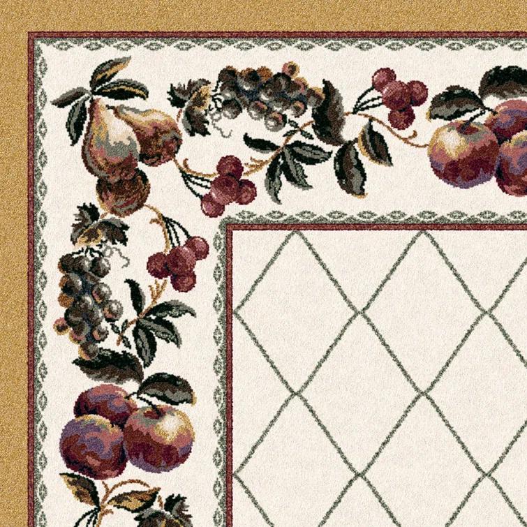 Fruit Medley Opal Topaz Lattice Area Rug
