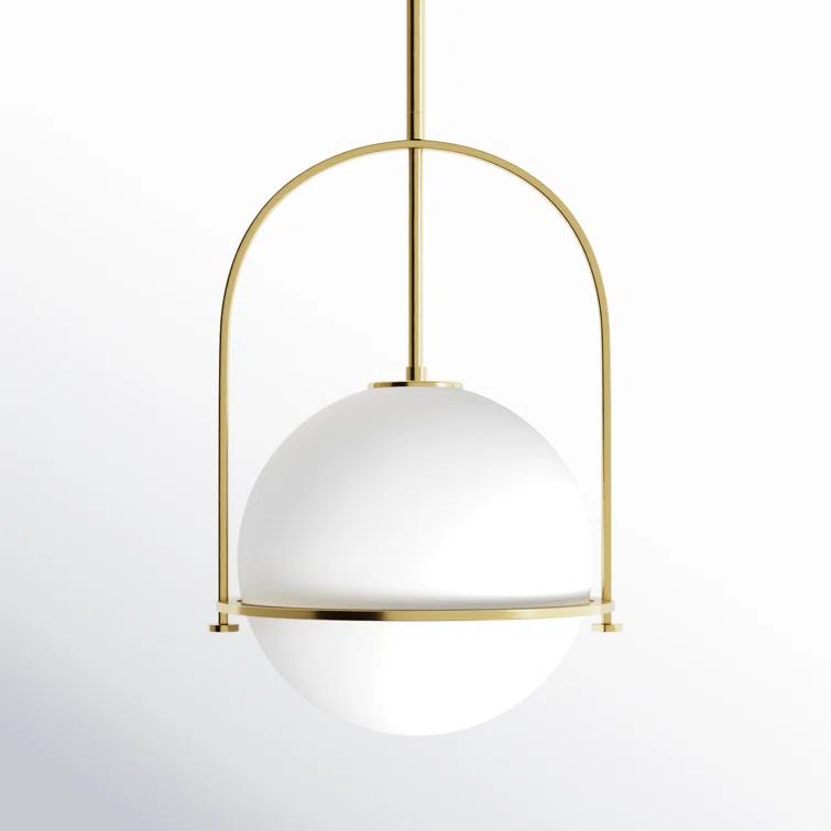 Arie Single Light Glass Dimmable Pendant