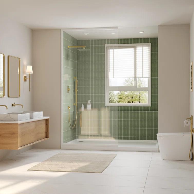 RainfallCascade 10" Pressure Balanced Slide BarShower System with Rough-In Valve