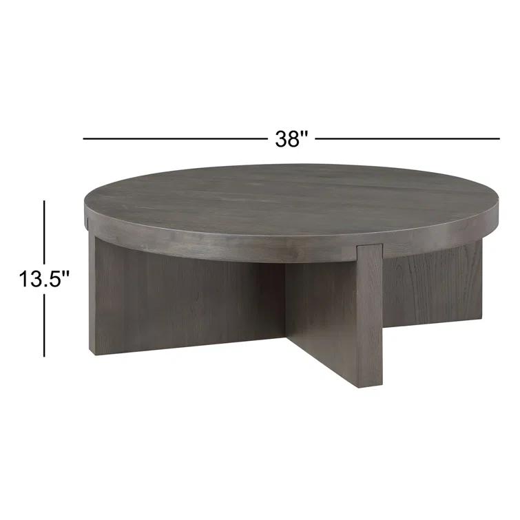 Alford Round Coffee Table - Brown