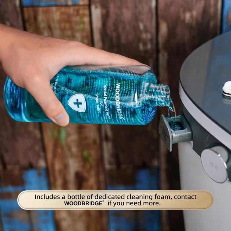 ADA Smart Bidet Toilet with Auto Open & Close, Foot Sensor,Clean Foam Dispenser&MaP Flushing 1000G