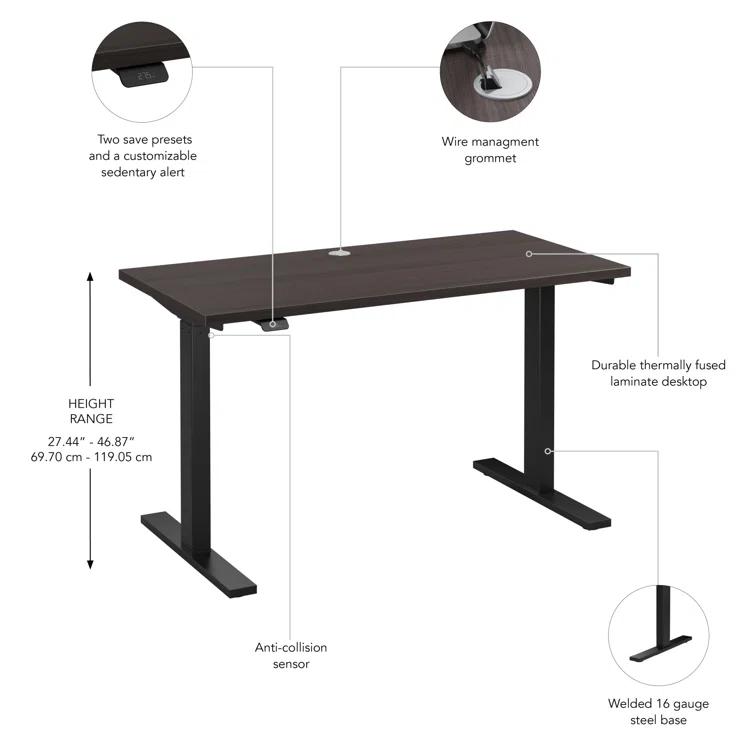 Move 60 Series Adjustable Metal Base Standing Desk