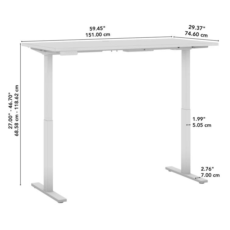 Adjustable Metal Base Standing Desk