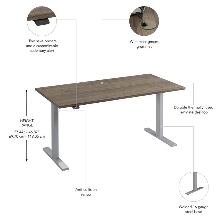Adjustable Metal Base Standing Desk