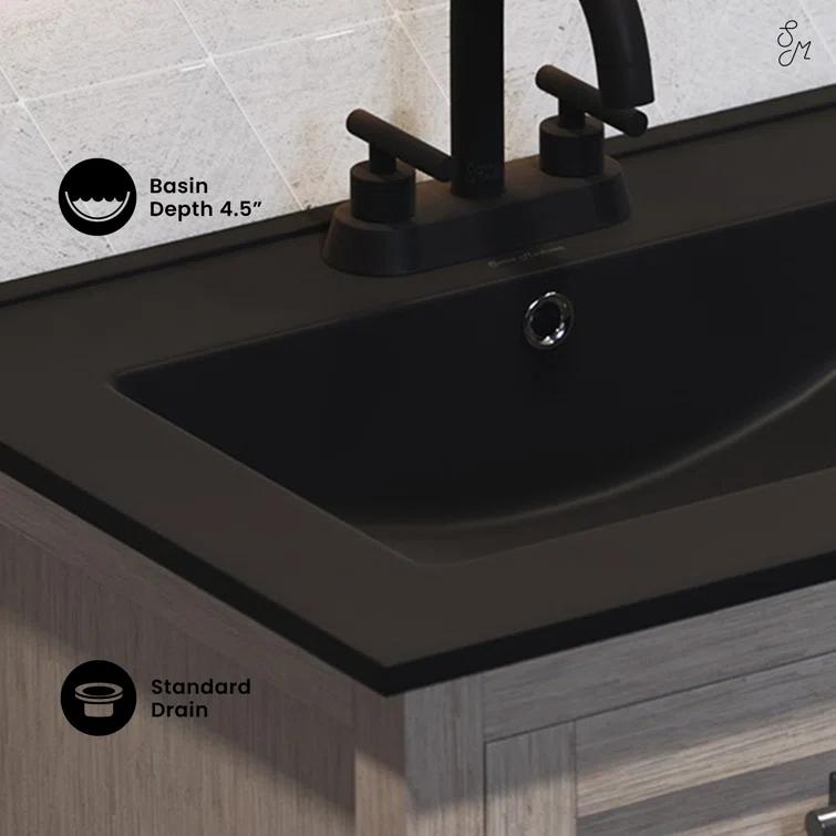 Ceramic 24" Single Bathroom Vanity Top