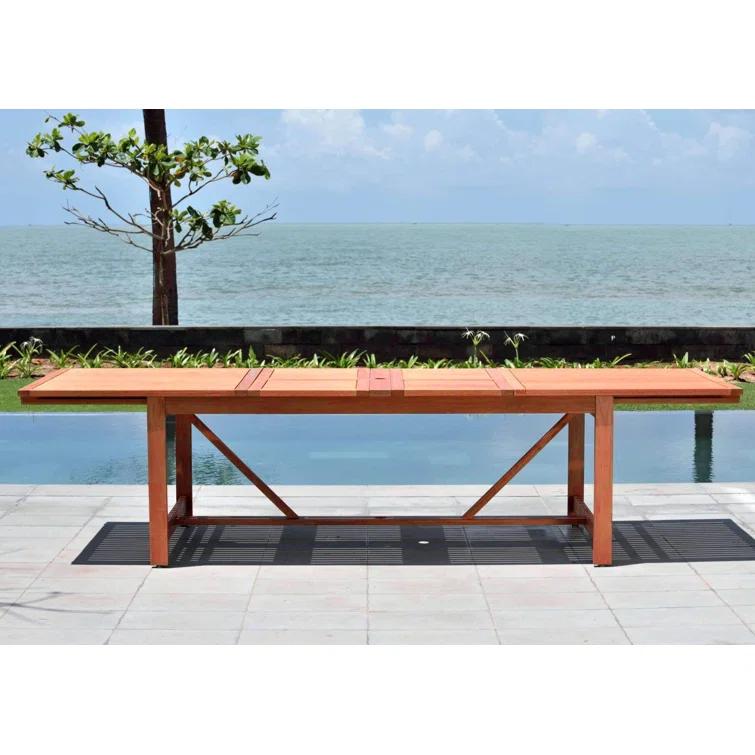 Anautica 79'' Rectangular 8 - Person Outdoor Dining Set