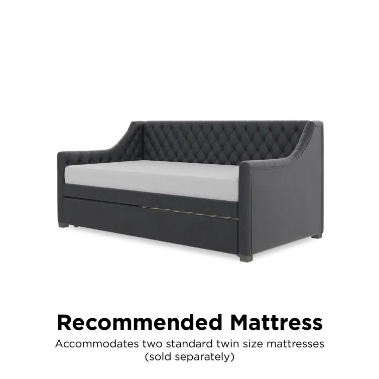 Monarch Hill Ambrosia Upholstered Daybed with Trundle