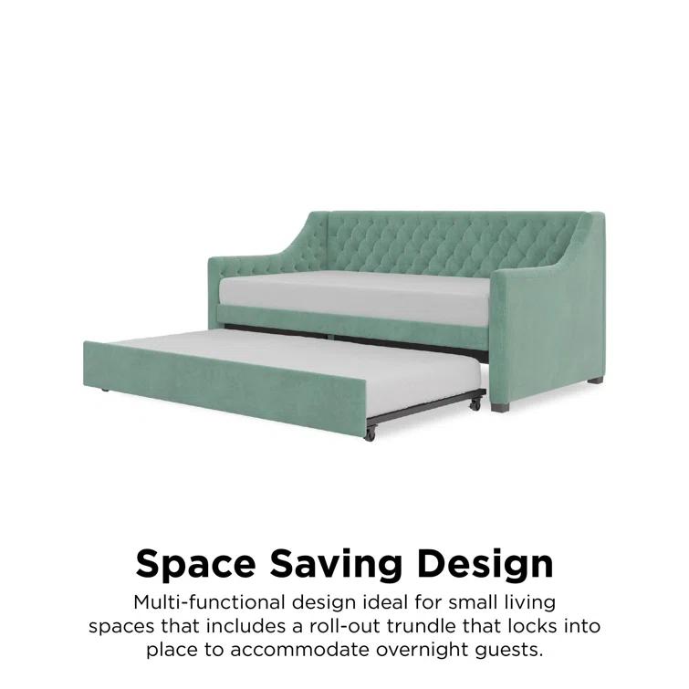 Monarch Hill Ambrosia Upholstered Daybed with Trundle