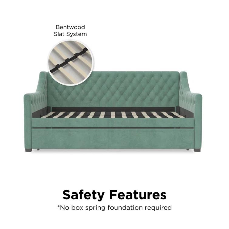 Monarch Hill Ambrosia Upholstered Daybed with Trundle