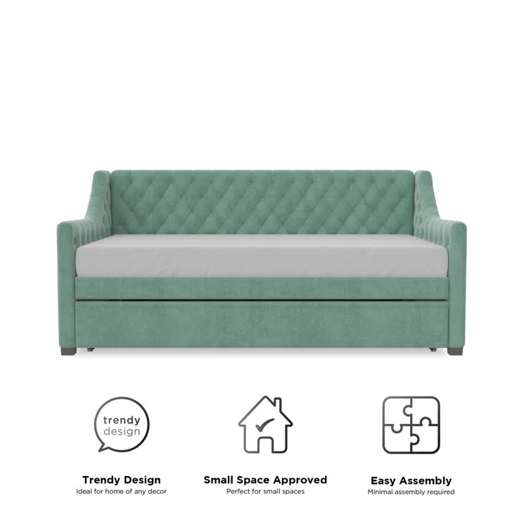 Monarch Hill Ambrosia Upholstered Daybed with Trundle