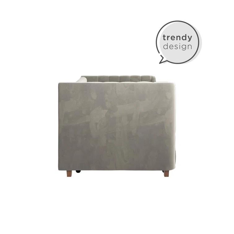 Valentina Twin Upholstered Daybed with Trundle