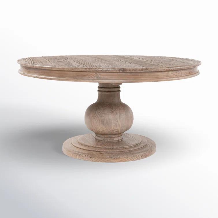 Dadeville Pine Round Solid Wood Dining Table