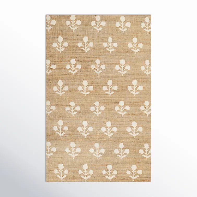 Erin Gates by Momeni Erin Gates by Momeni Orchard Bloom Natural Hand Woven Wool and Jute Area Rug