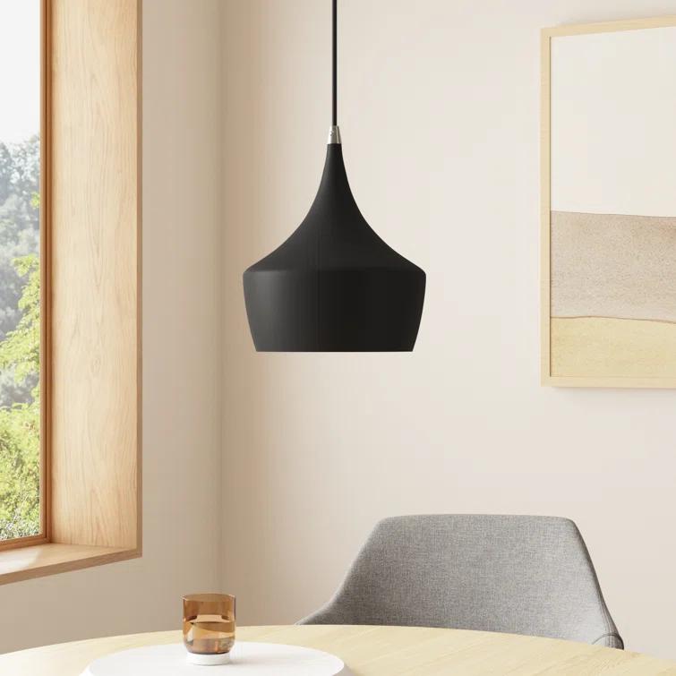 Schultz Single Light Metal Dimmable Pendant