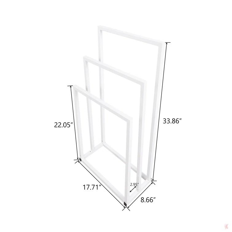 Metal Freestanding Towel Rack 3 Tiers Hand Towel Holder Organizer For Bathroom Accessories