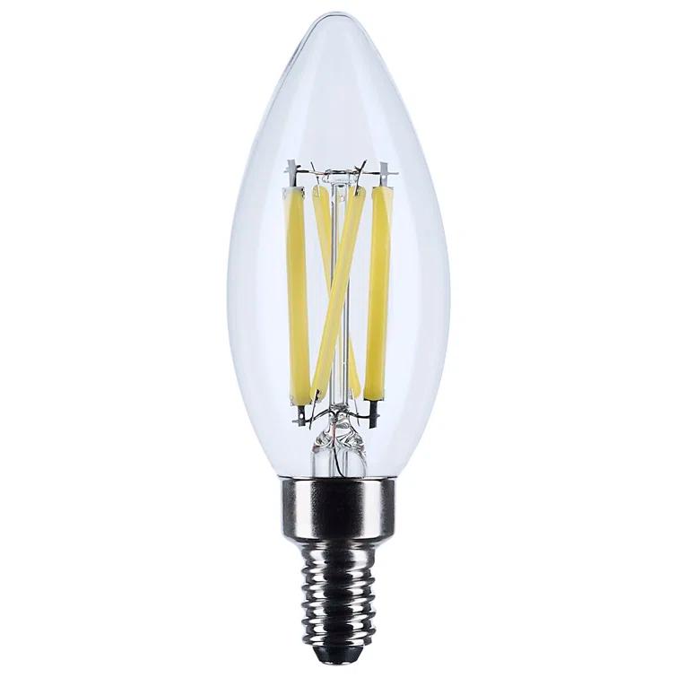 75 Watt Equivalent B11 E12/Candelabra Dimmable 3500K LED Bulb