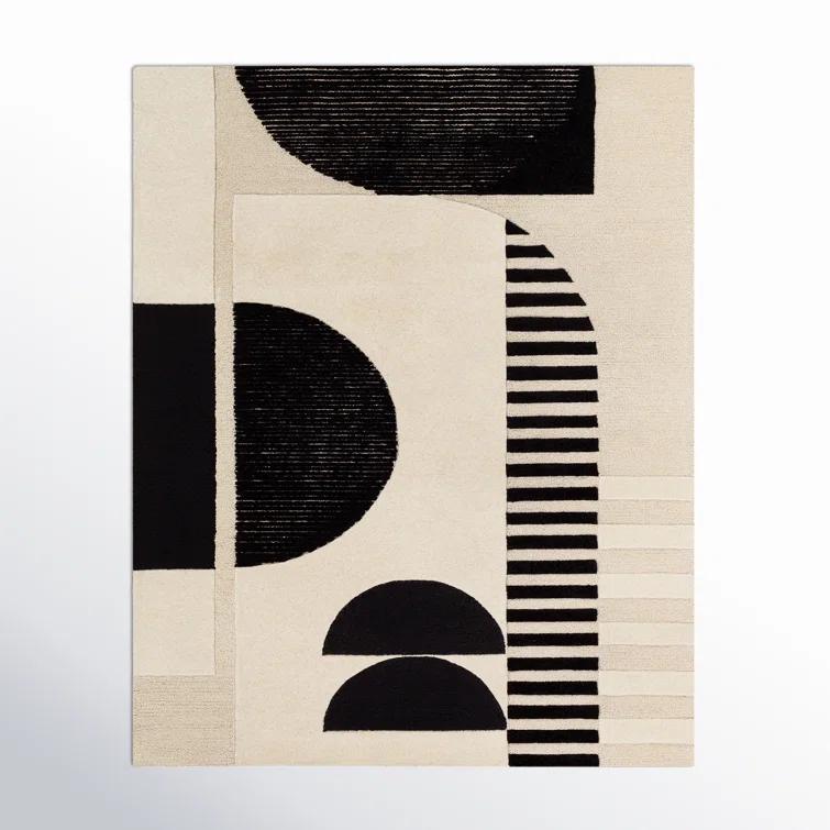 Sola Wool Cream/Black/Light Beige Rug